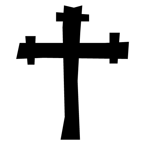 Sticker croix Halloween